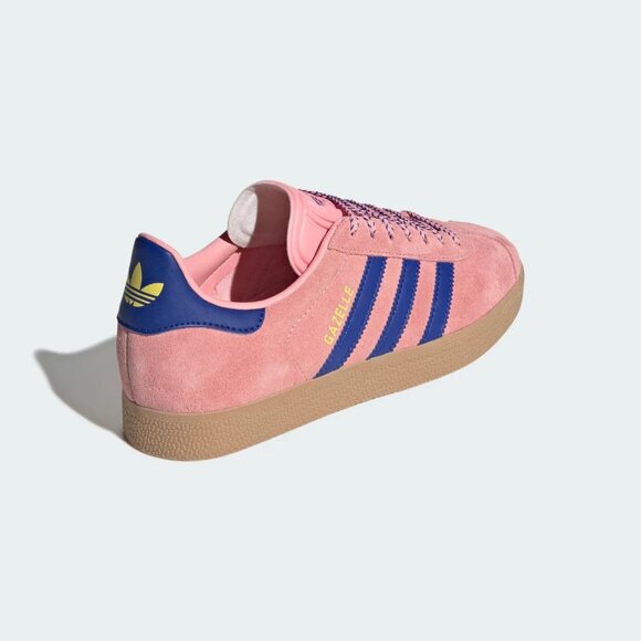 Adidas Originals Women's Pink Blue Gazelle Shoes JH7213 - Picture 4 of 6